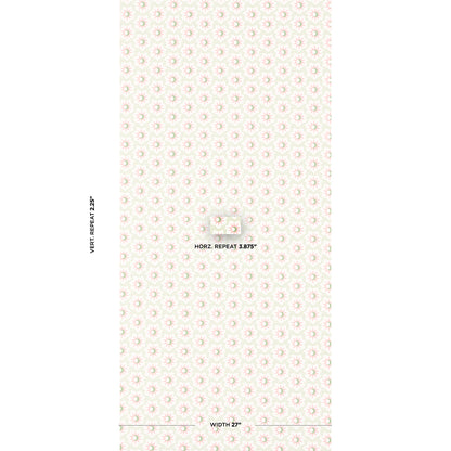 SCHUMACHER WALLCOVERING  DOMINO EFFECT LUCIE   PINK & GREEN   - 5015762