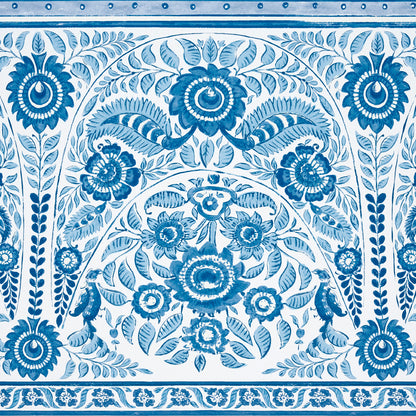 SCHUMACHER  MARK D. SIKES MONTECITO PANEL SET   INDIGO   - 5015830