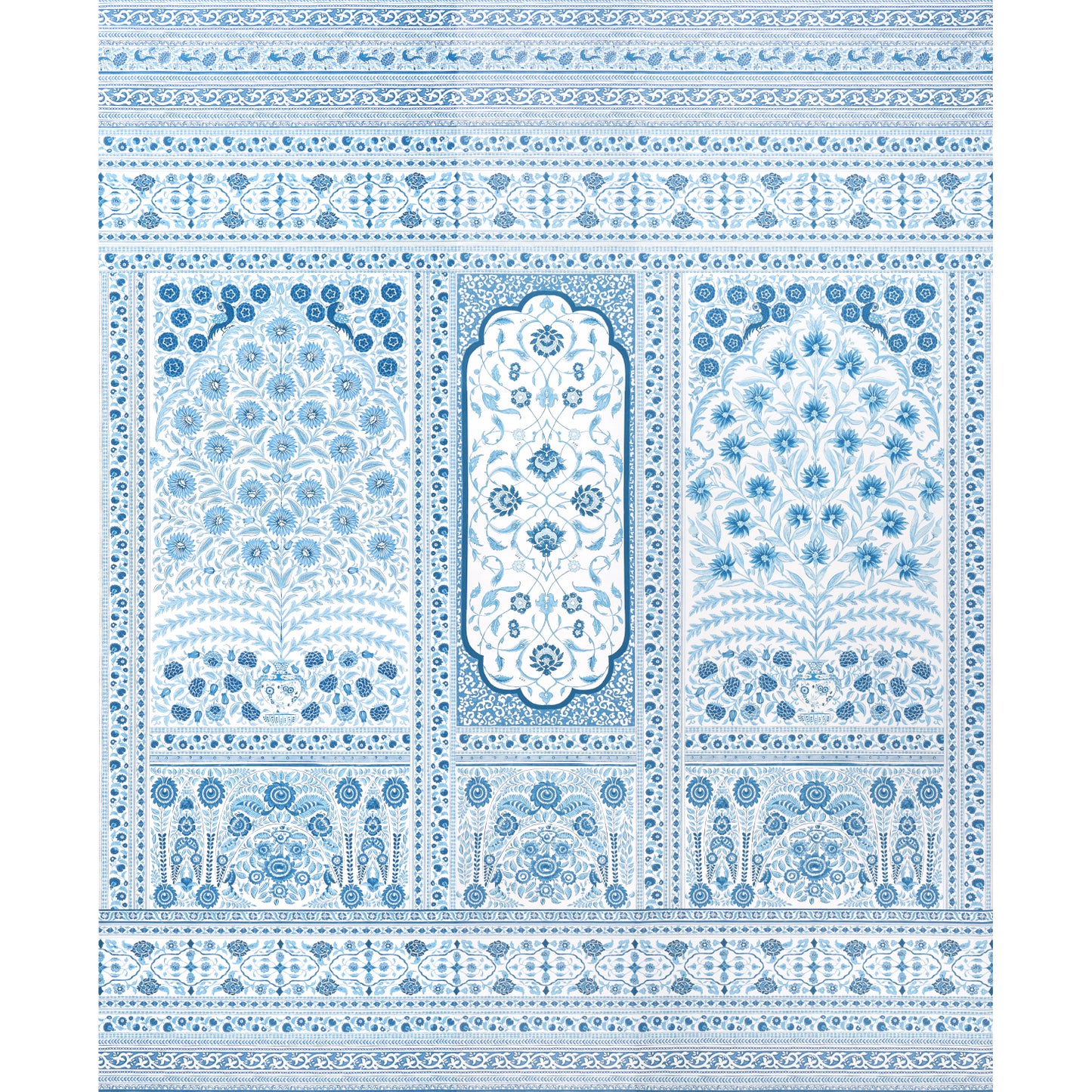 SCHUMACHER  MARK D. SIKES MONTECITO PANEL SET   INDIGO   - 5015830