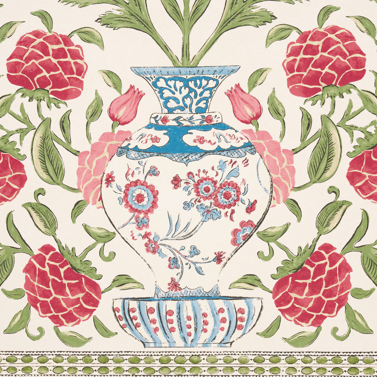 SCHUMACHER  MARK D. SIKES MONTECITO PANEL SET   RED   - 5015831