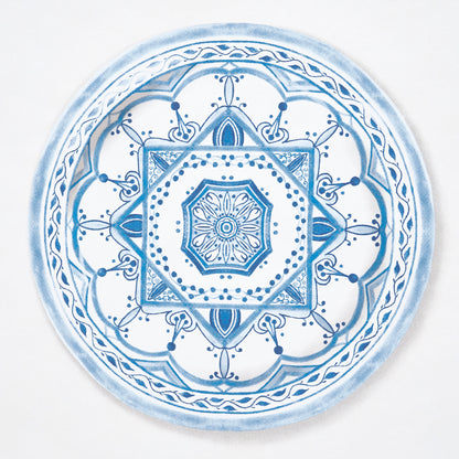SCHUMACHER  MARK D. SIKES MONTECITO PORCELAIN   INDIGO   - 5015840