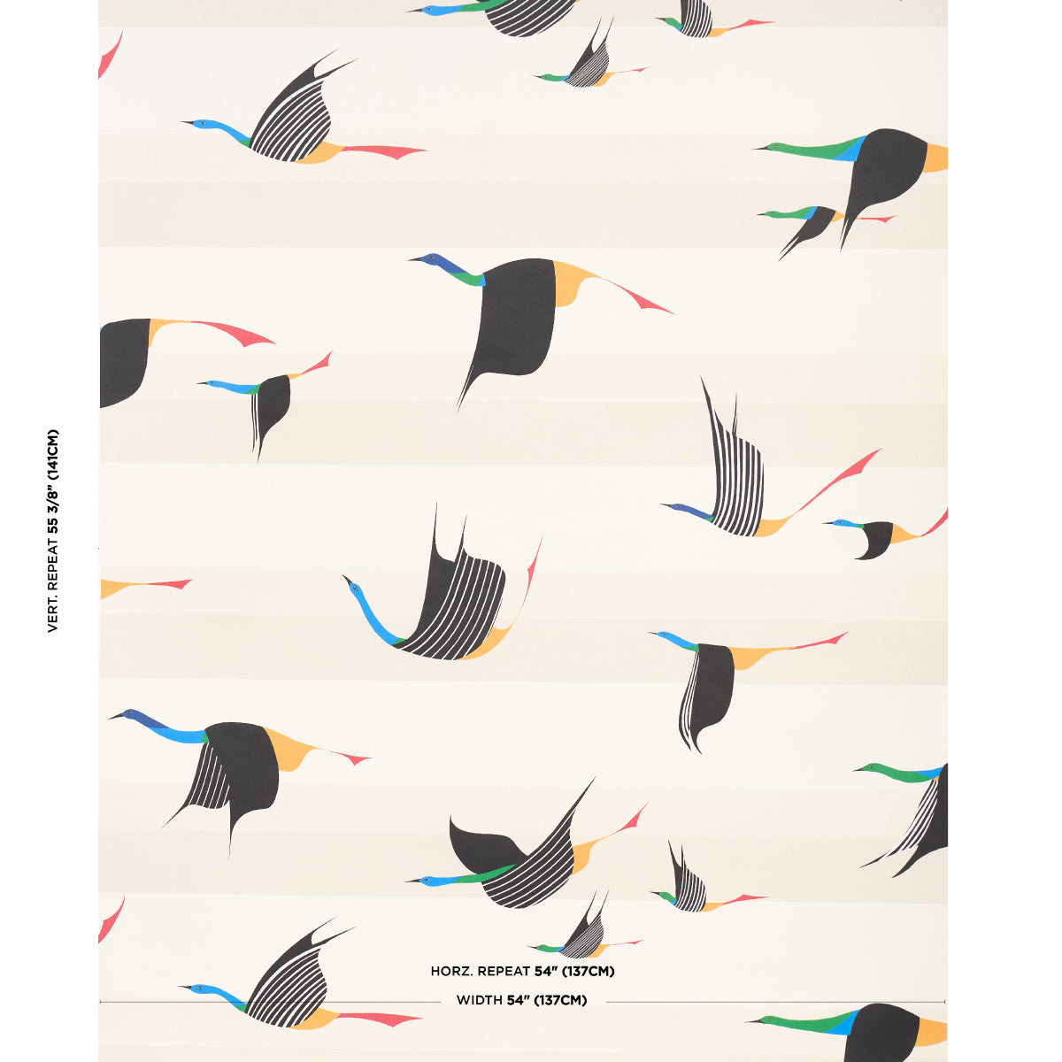 SCHUMACHER WALLCOVERING  PEG NORRISS FLYING WEST   NEUTRAL   - 5015850