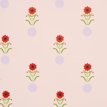 SCHUMACHER WALLCOVERING  PEG NORRISS FORGET ME DOTS   PINK   - 5015881