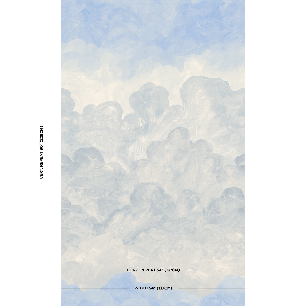 SCHUMACHER X  BACKDROP X XAVIER DONNELLY PAINTED SKY   CLEAR BLUE   - 5016021