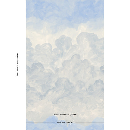 SCHUMACHER X  BACKDROP X XAVIER DONNELLY PAINTED SKY   CLEAR BLUE   - 5016021