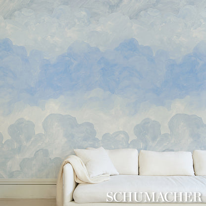 SCHUMACHER X  BACKDROP X XAVIER DONNELLY PAINTED SKY   CLEAR BLUE   - 5016021