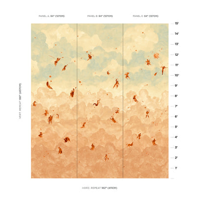 SCHUMACHER  BACKDROP X XAVIER DONNELLY ASCENDANCE 3 PANEL SET   DUSK   - 5016030