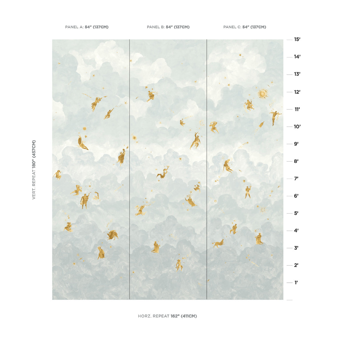 SCHUMACHER  BACKDROP X XAVIER DONNELLY ASCENDANCE 3 PANEL SET   AIR   - 5016031