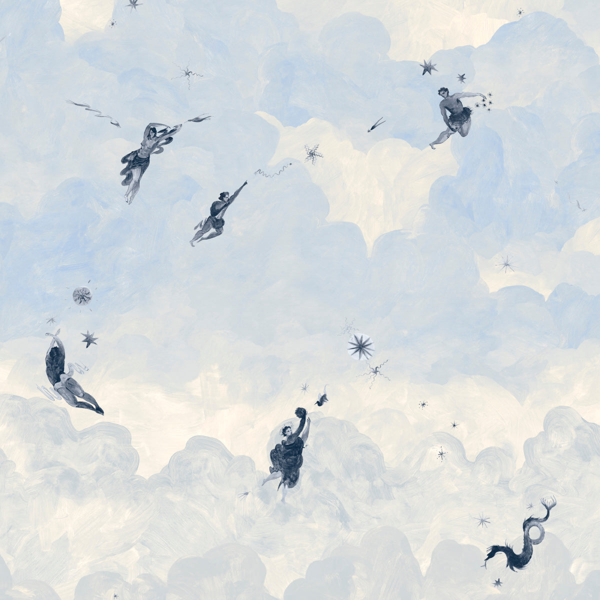 SCHUMACHER  BACKDROP X XAVIER DONNELLY ASCENDANCE 3 PANEL SET   CLEAR BLUE   - 5016032