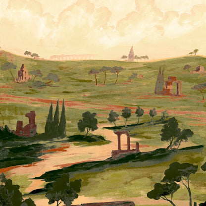 SCHUMACHER  BACKDROP X XAVIER DONNELLY APPIAN WAY 4 PANEL SET   DAYLIGHT   - 5016040