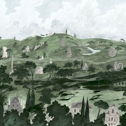 SCHUMACHER  BACKDROP X XAVIER DONNELLY APPIAN WAY 4 PANEL SET   FOG   - 5016041