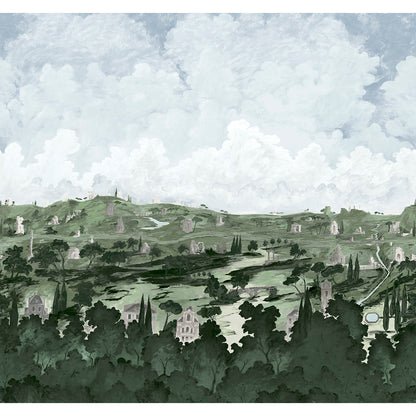 SCHUMACHER  BACKDROP X XAVIER DONNELLY APPIAN WAY 4 PANEL SET   FOG   - 5016041