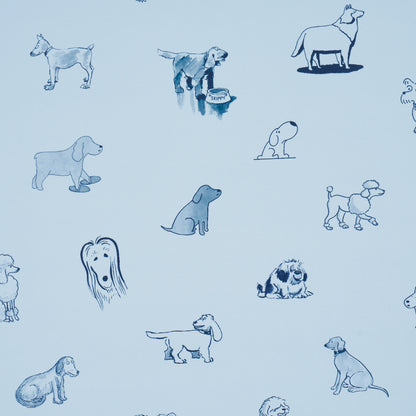 SCHUMACHER  THE NEW YORKER GOOD DOGS EVERYWHERE   SKY , NAVY BLUE   - 5016132