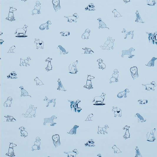 SCHUMACHER  THE NEW YORKER GOOD DOGS EVERYWHERE   SKY , NAVY BLUE   - 5016132