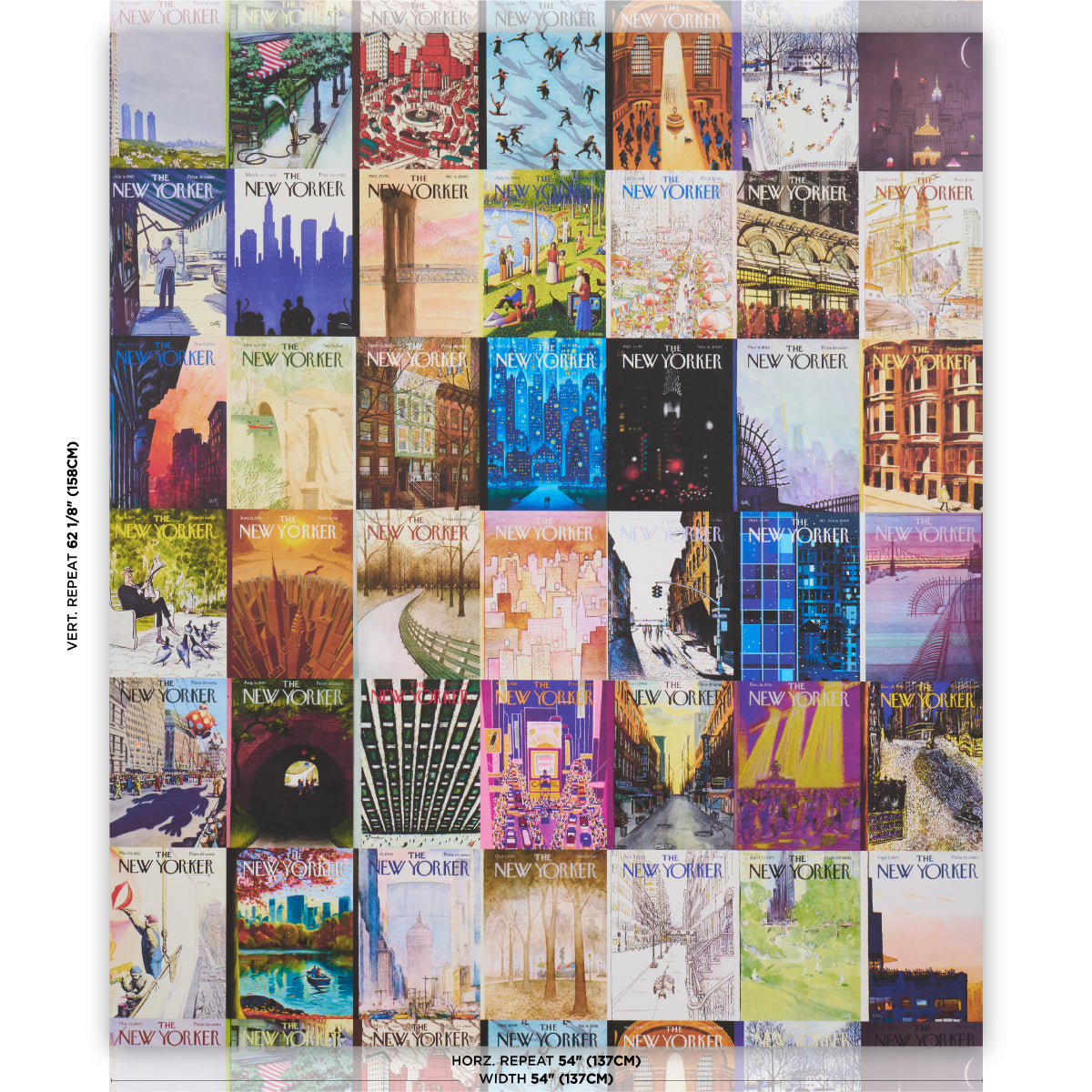 SCHUMACHER WALLCOVERING  THE NEW YORKER THE NEW YORKER CITY-VIEW COVERS   MULTICOLOR   - 5016160