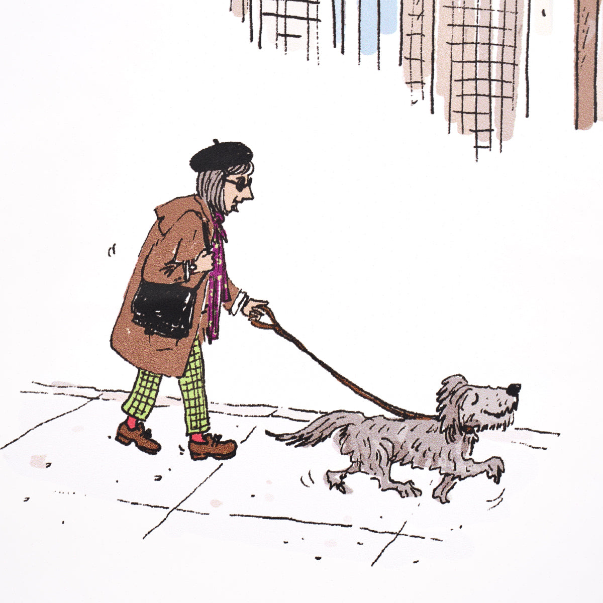 SCHUMACHER WALLCOVERING  THE NEW YORKER JOANA AVILLEZ'S STREET SCENES   MULTICOLOR ON WHITE   - 5016170