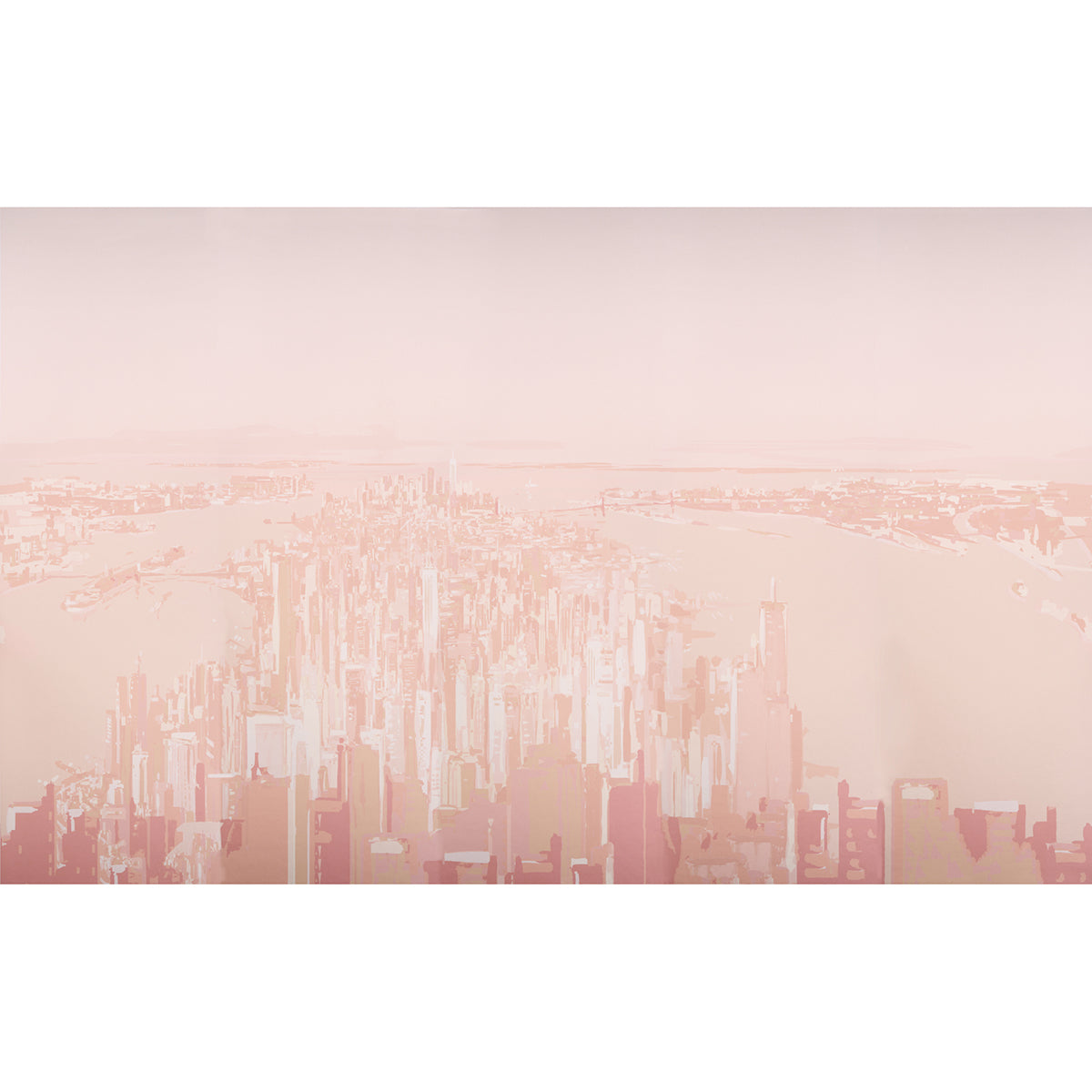 SCHUMACHER  THE NEW YORKER PASCAL CAMPION'S NEW YORK SKYLINE   BLUSH   - 5016191