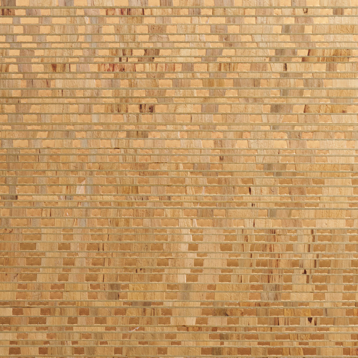 Warm gold wallpaper with a subtle Waterlily-inspired pattern.
