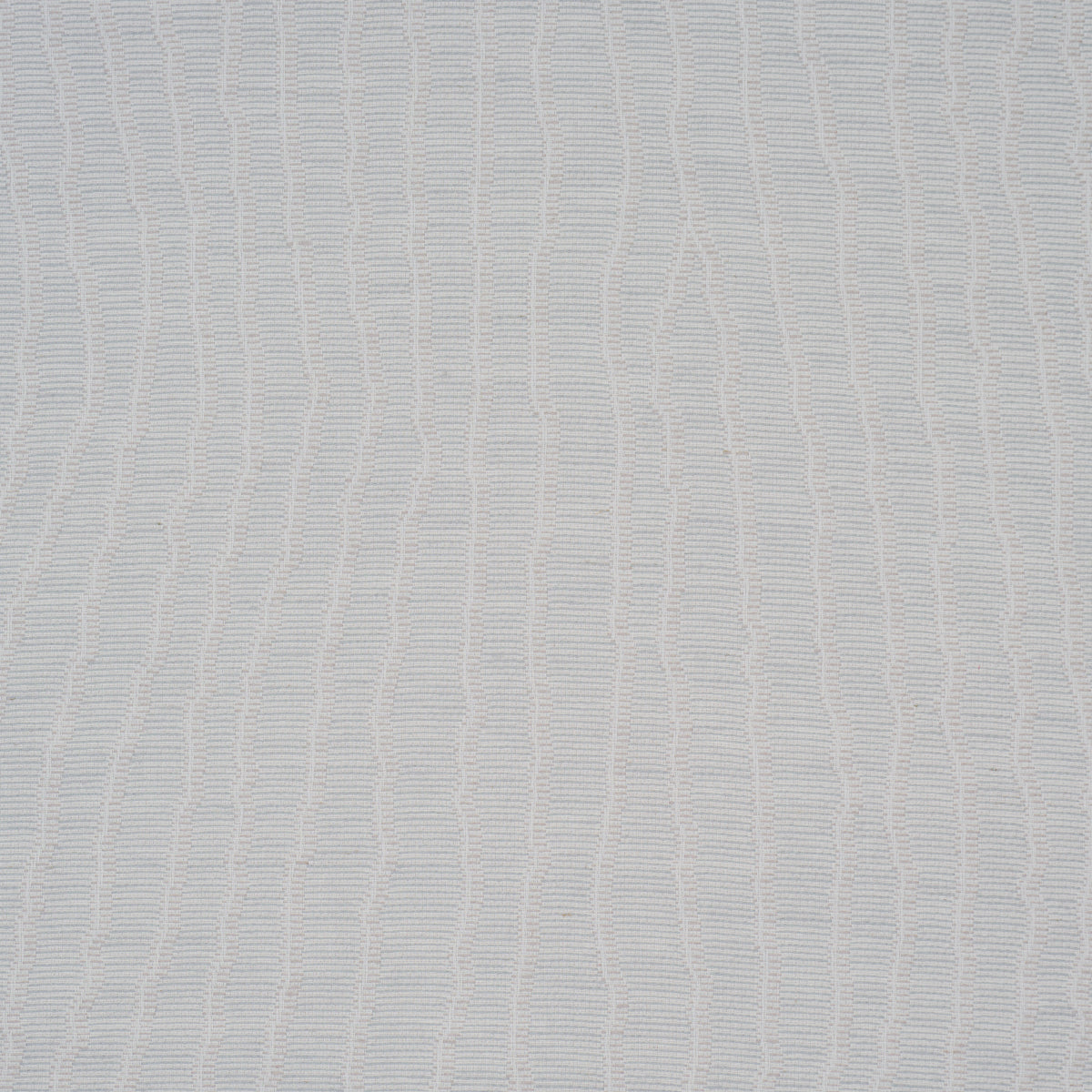 Whisper blue wallcovering with a light textured surface and subtle vertical wavy lines.
