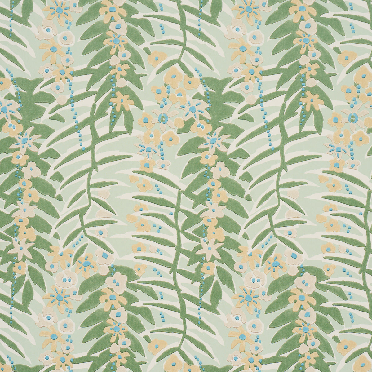 SCHUMACHER  CRAFT REVIVAL ASHBEE BOTANICAL   AQUA   - 5016250