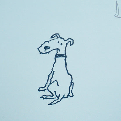 SCHUMACHER  THE NEW YORKER GOOD DOGS EVERYWHERE   SKY , NAVY BLUE   - 5016302