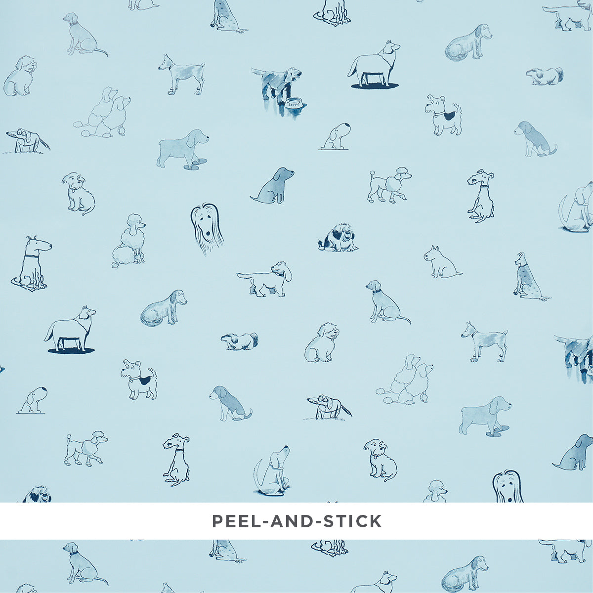 SCHUMACHER  THE NEW YORKER GOOD DOGS EVERYWHERE   SKY , NAVY BLUE   - 5016302