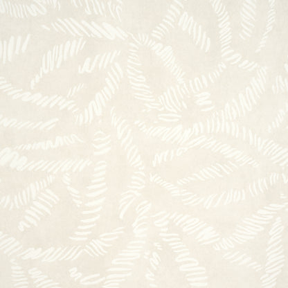 Beige background with white twisted rope-like curves in a seamless abstract pattern, suitable for wallpaper or fabric.