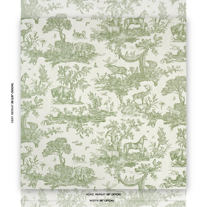SCHUMACHER  A Country Life Western Toile   Olive   - 5016441