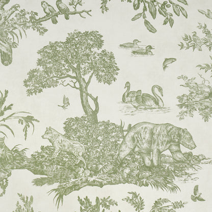 SCHUMACHER  A Country Life Western Toile   Olive   - 5016441