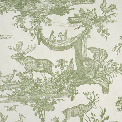 SCHUMACHER  A Country Life Western Toile   Olive   - 5016441
