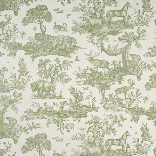 SCHUMACHER  A Country Life Western Toile   Olive   - 5016441