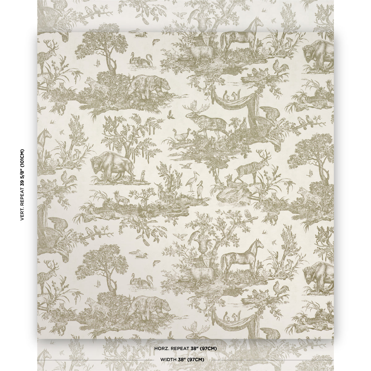 SCHUMACHER  A Country Life Western Toile   Stone   - 5016442