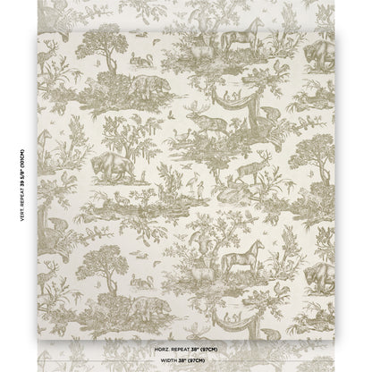 SCHUMACHER  A Country Life Western Toile   Stone   - 5016442