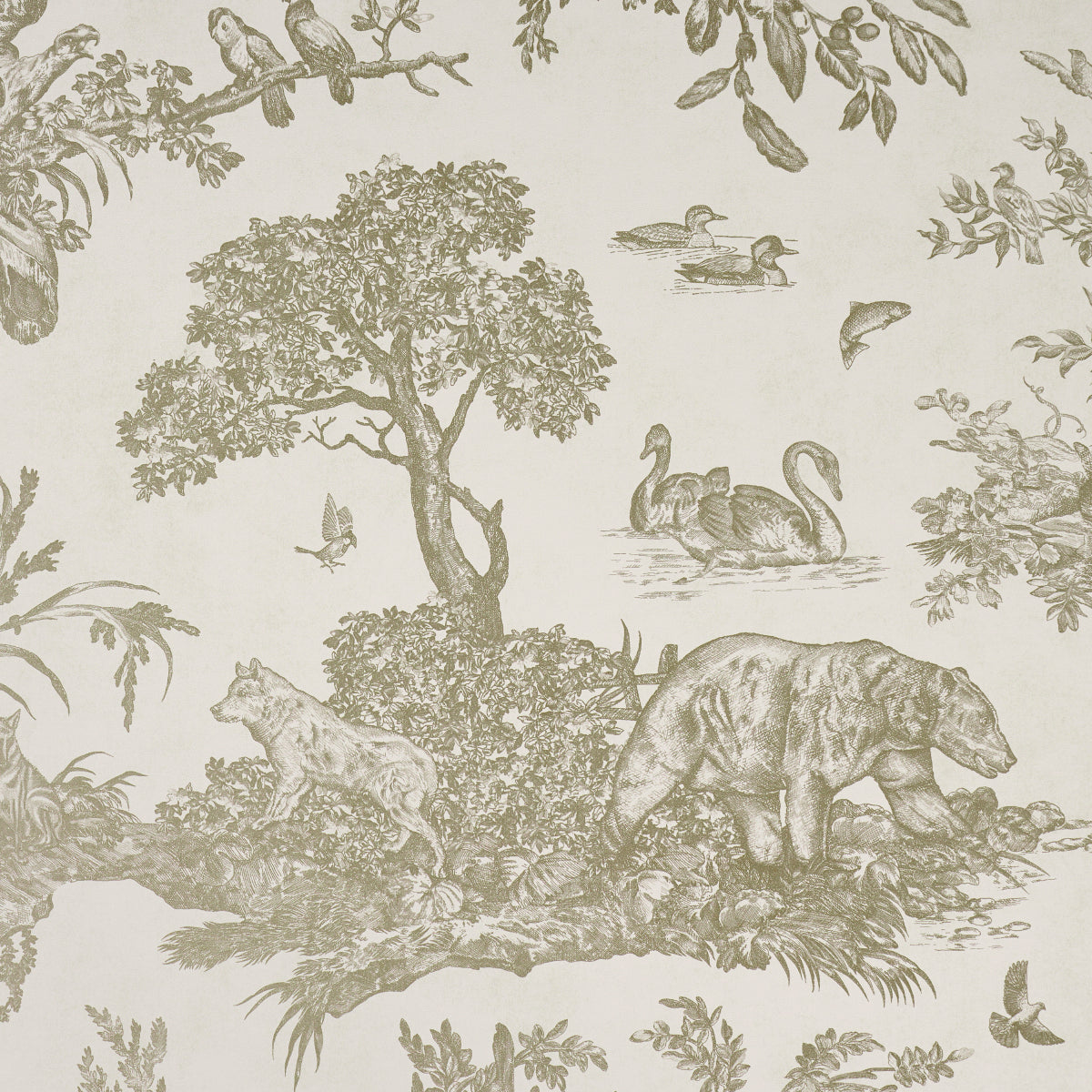 SCHUMACHER  A Country Life Western Toile   Stone   - 5016442