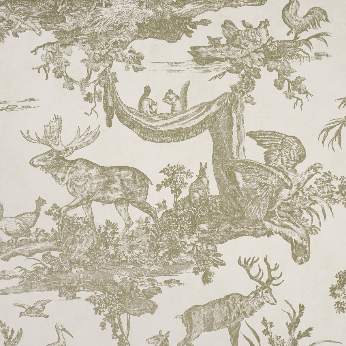 SCHUMACHER  A Country Life Western Toile   Stone   - 5016442