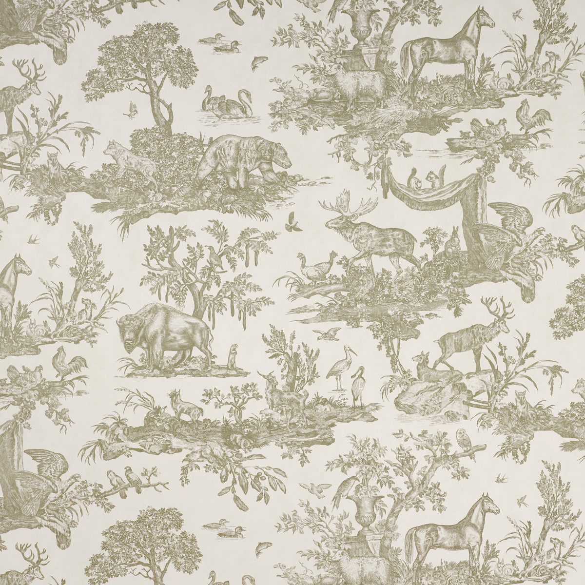 SCHUMACHER  A Country Life Western Toile   Stone   - 5016442