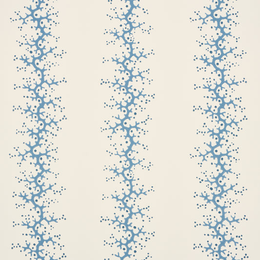 SCHUMACHER  WALLFLOWERS CORAL STRIPE   BLUE   - 5016451