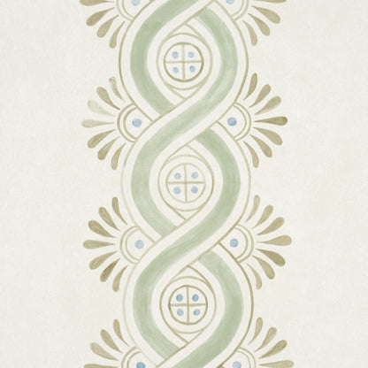 SCHUMACHER  WALLFLOWERS LEONIDIS STRIPE   GREEN   - 5016461