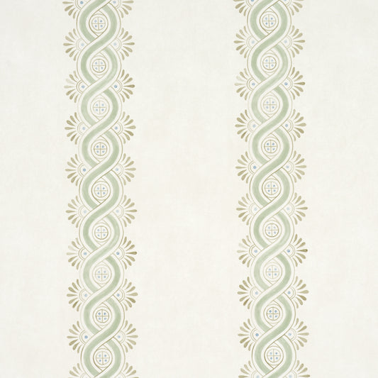 SCHUMACHER  WALLFLOWERS LEONIDIS STRIPE   GREEN   - 5016461