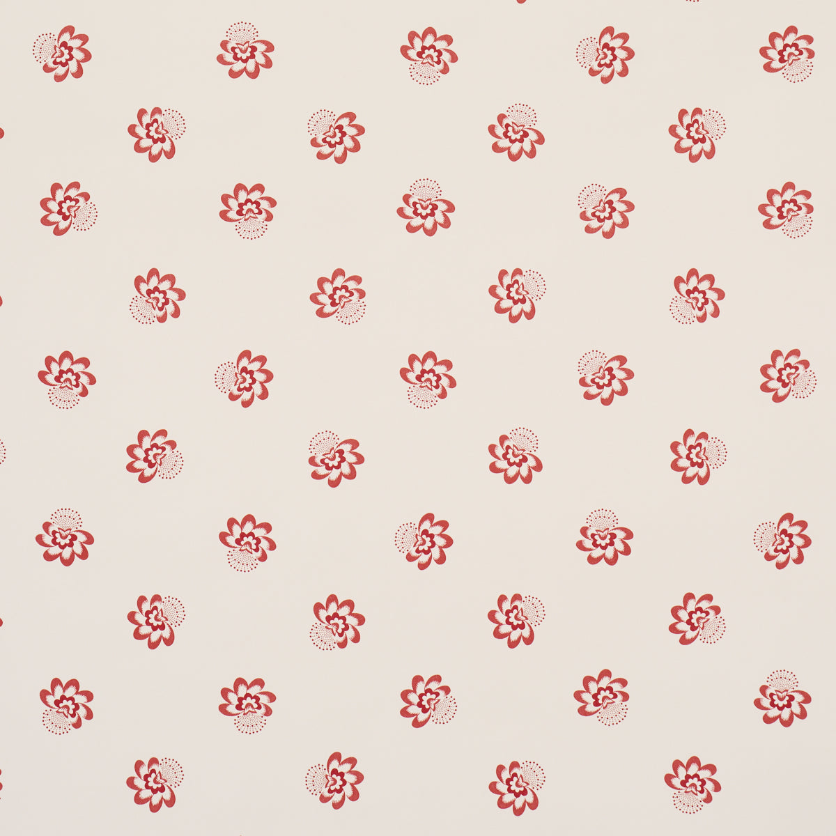 SCHUMACHER  WALLFLOWERS AUCLAIR FLORAL   RED   - 5016480