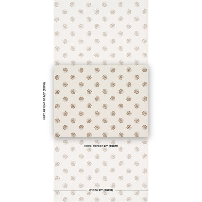 SCHUMACHER  WALLFLOWERS AUCLAIR FLORAL   BROWN   - 5016481