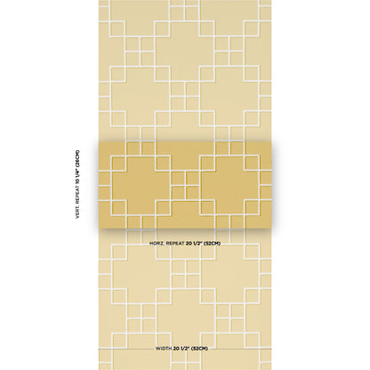 SCHUMACHER  A LOVE AFFAIR GEORGETTE TRELLIS   BUTTERCUP   - 5016500