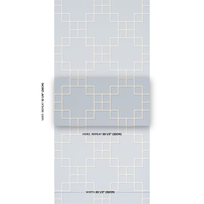 SCHUMACHER  A LOVE AFFAIR GEORGETTE TRELLIS   LIGHT BLUE   - 5016501