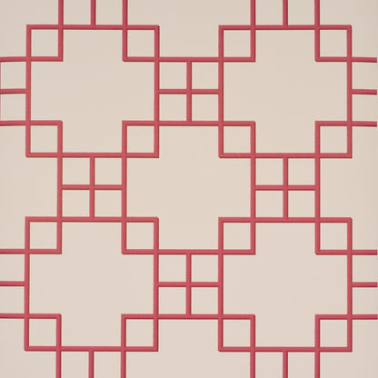 SCHUMACHER  A LOVE AFFAIR GEORGETTE TRELLIS   RED   - 5016502