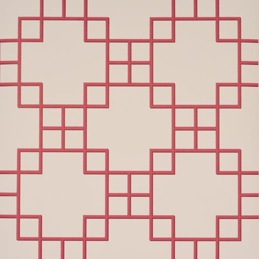 SCHUMACHER  A LOVE AFFAIR GEORGETTE TRELLIS   RED   - 5016502