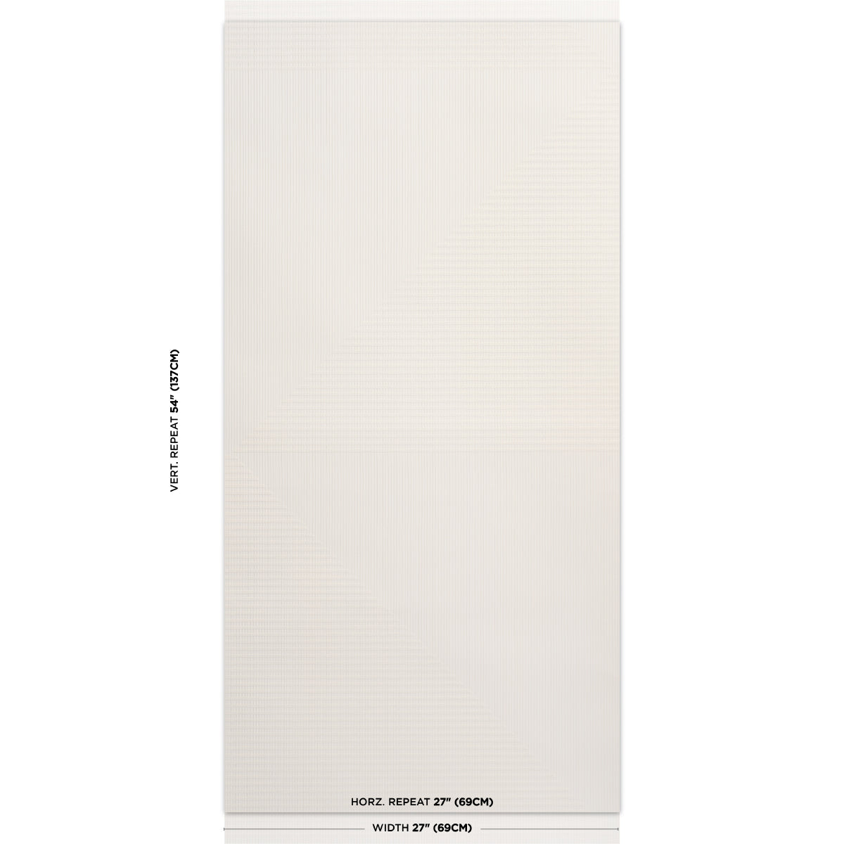 SCHUMACHER  TEXTURED & WOVEN WALLCOVERINGS HAND COMBED TRIANGLES   WHITE   - 5016521