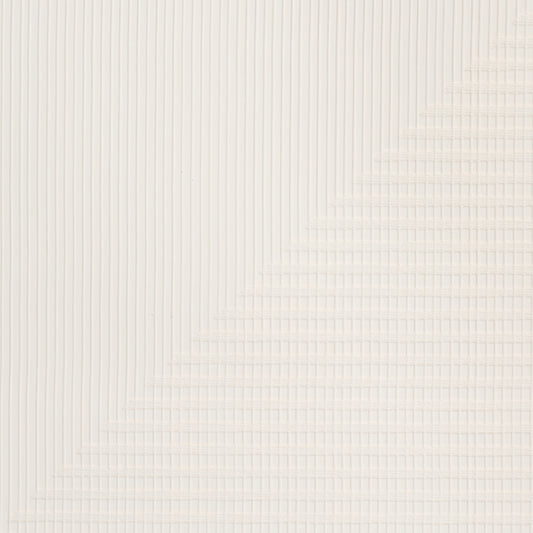 SCHUMACHER  TEXTURED & WOVEN WALLCOVERINGS HAND COMBED TRIANGLES   WHITE   - 5016521