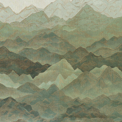 SCHUMACHER  TEXTURED & WOVEN WALLCOVERINGS ATMOSPHERIC LANDSCAPE PANEL SET   Verdant Vista   - 5016531