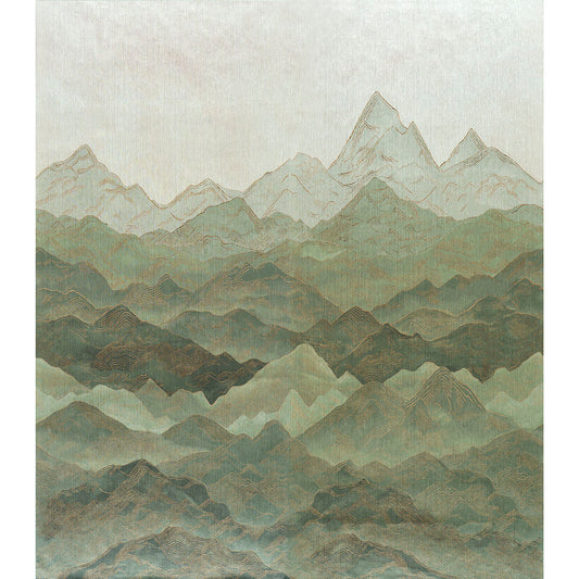 SCHUMACHER  TEXTURED & WOVEN WALLCOVERINGS ATMOSPHERIC LANDSCAPE PANEL SET   Verdant Vista   - 5016531