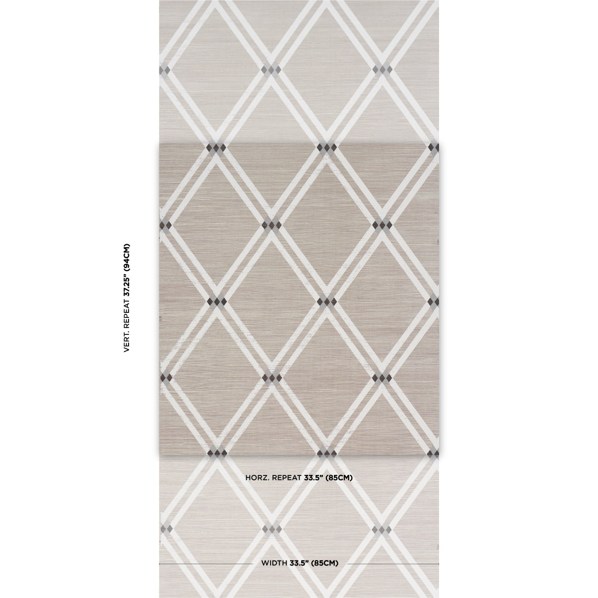 SCHUMACHER  TEXTURED & WOVEN WALLCOVERINGS ASOLO SISAL   SILVER   - 5016540